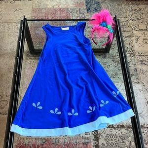 Trolls Movie Poppy Dress Costume. Headband NOT included.